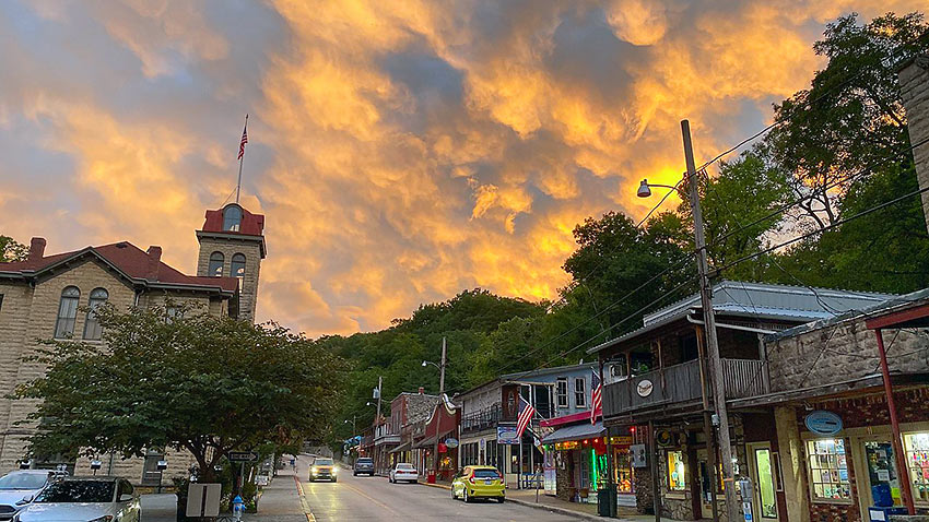 main street in Eureka Springs, Arkansas