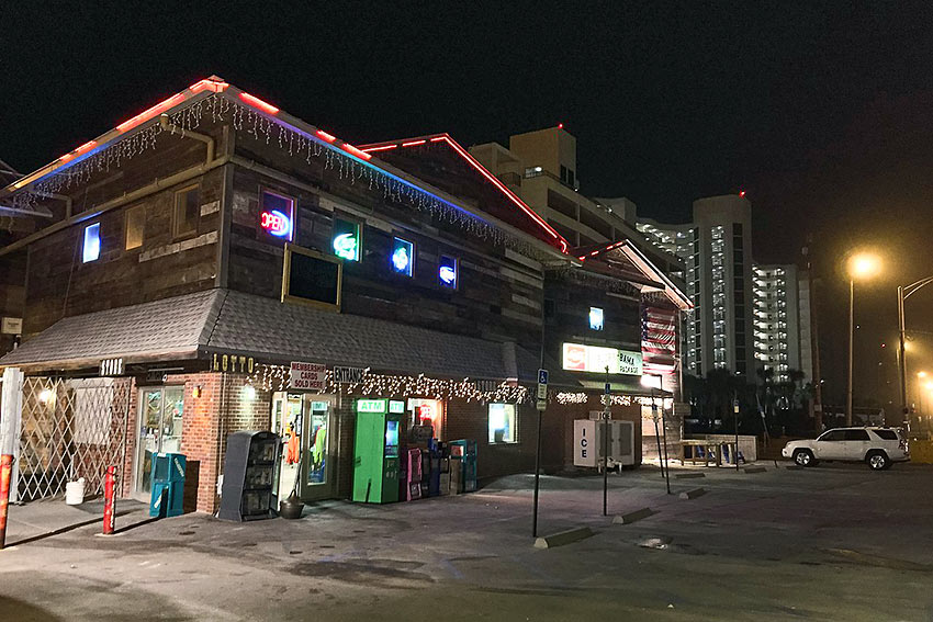 Flora-Bama bar at night