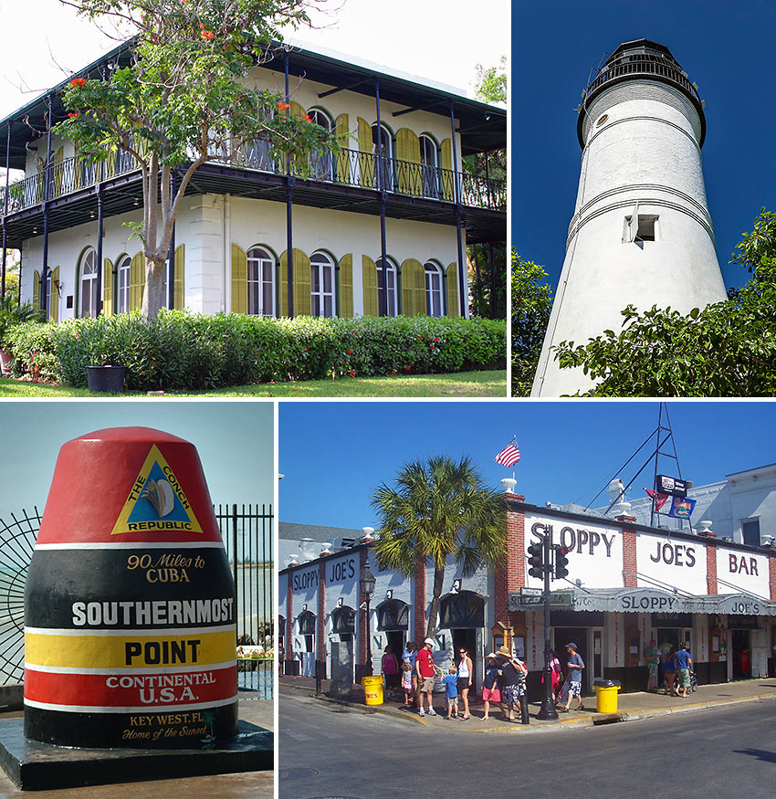 scenes in Key West, Florida