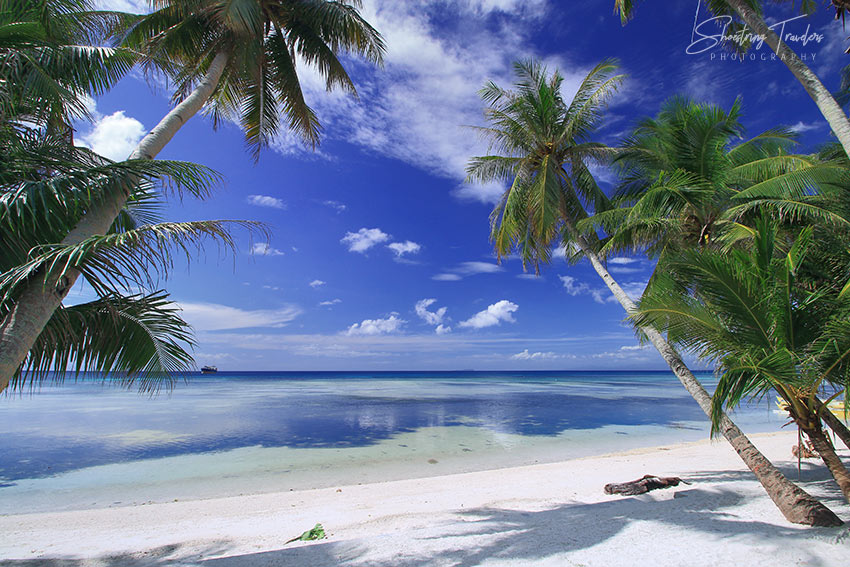 white sand beach in San Juan