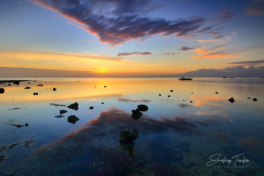 colorful sunset in San Juan