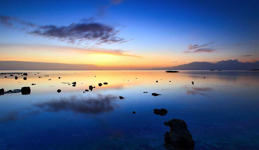 sunset in San Juan, Siquijor, Philippines