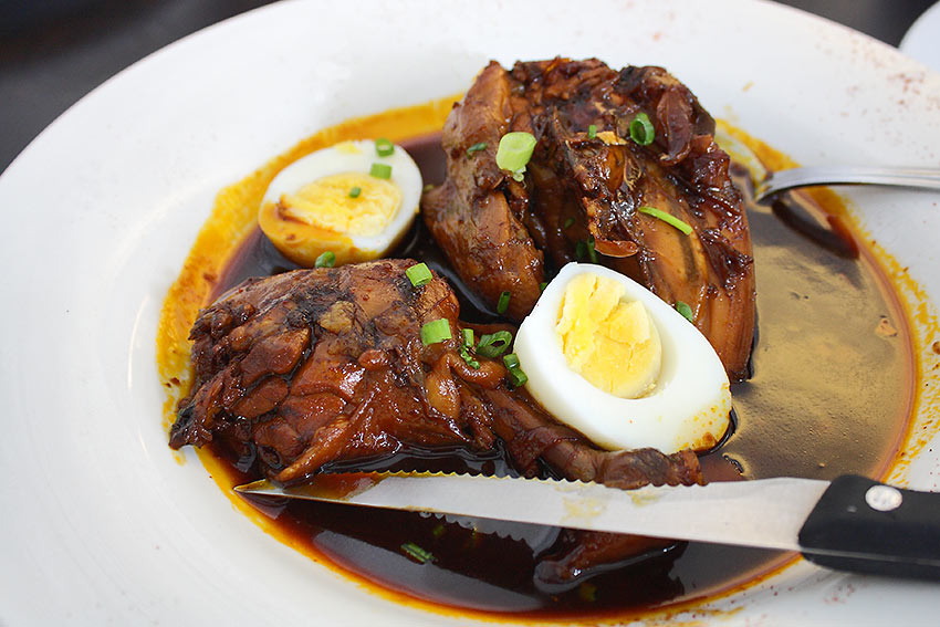 chicken adobo with hard-boiled eggs