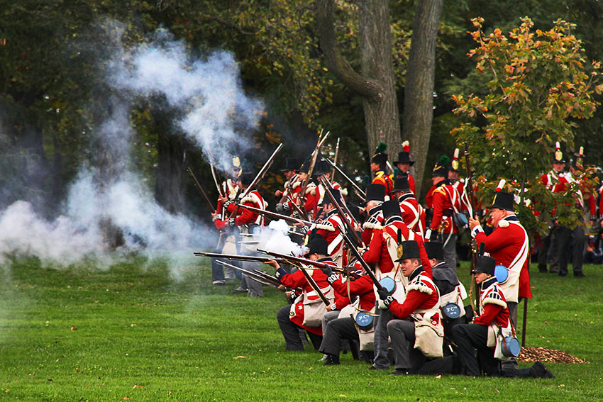 reenactment of the Battle of Queenston Heights