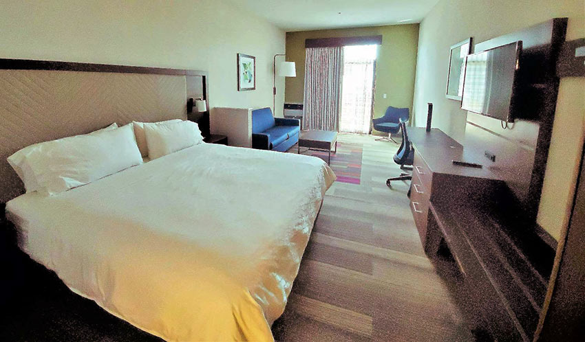 inside a room at the Holiday Inn Express & Suites Ventura Harbor