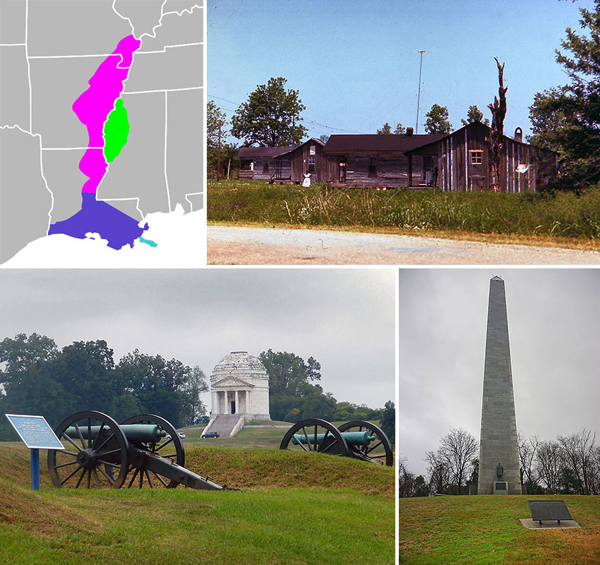 scenes from the Mississippi Delta and Vicksburg