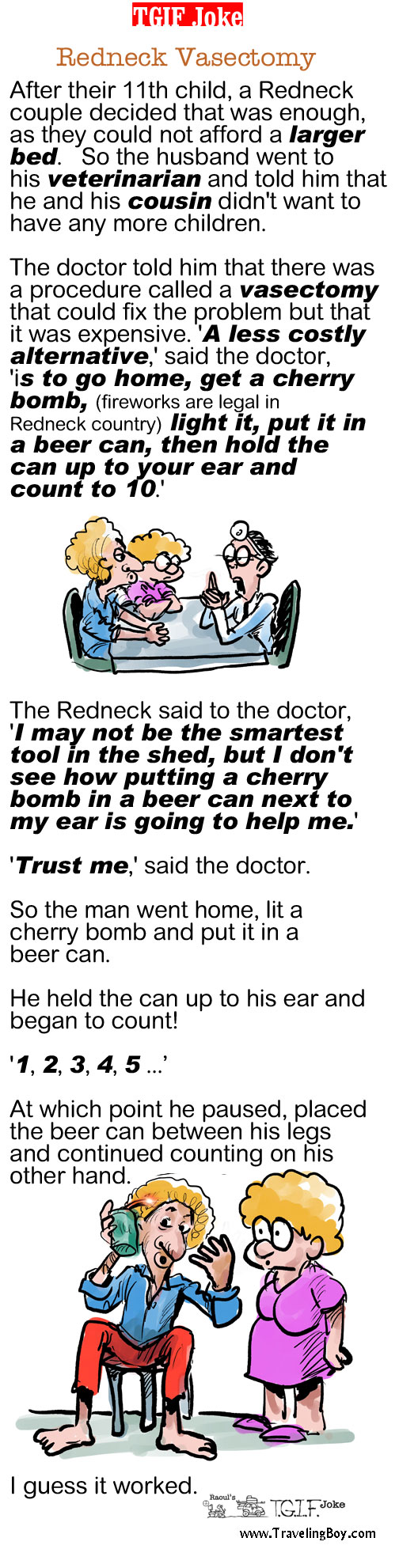 TGIF Joke of the Week: Redneck Vasectomy