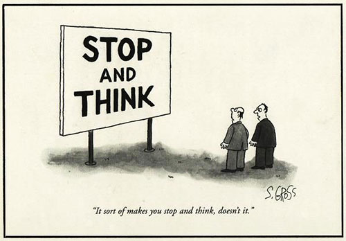 Parting Shots: Stop & Think