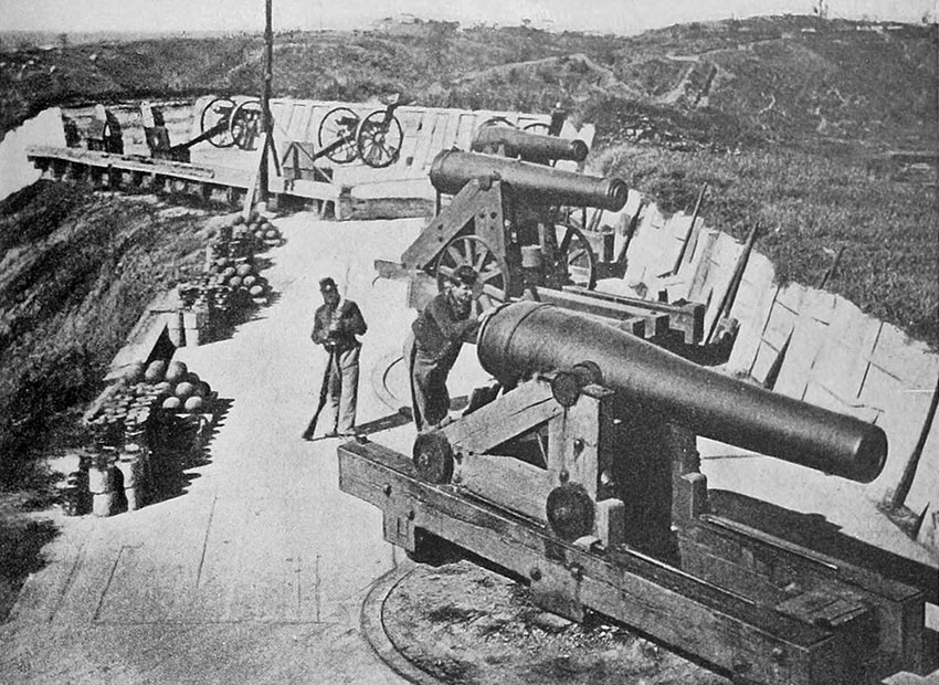 Union Battery during the siege of Vicksburg