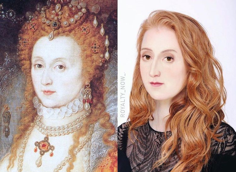 Queen Elizabeth I digitally reimagined by Becca Saladin