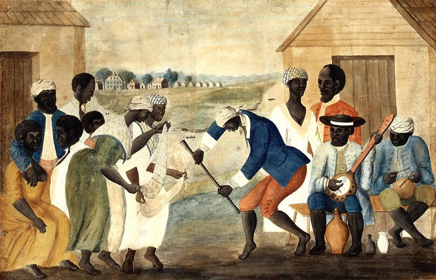 'The Old Plantation' - a 1790 painting of Gullah slaves
