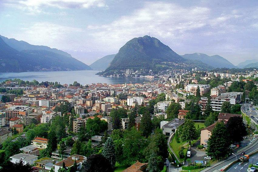 Lake Lugano and Monte San Salvatore