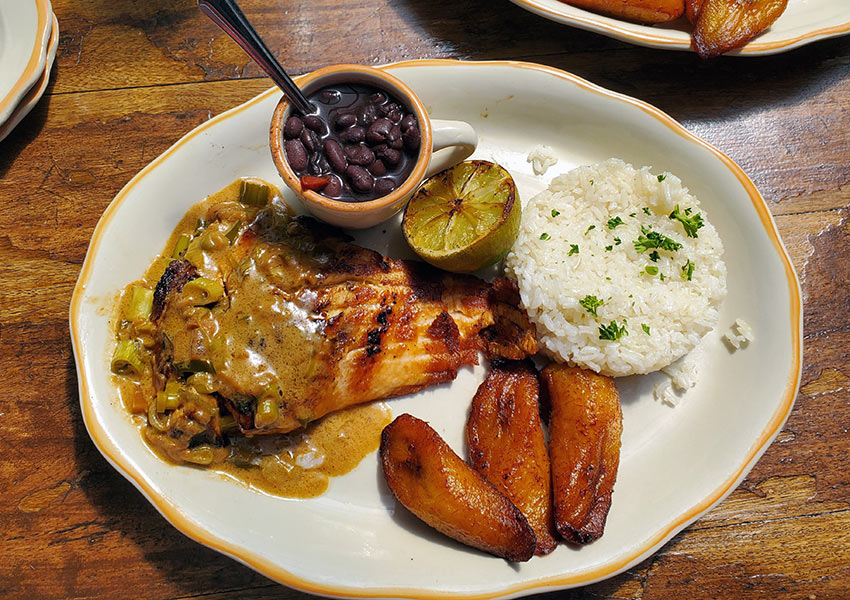 Salmon a la Parrilla from Habana restaurant