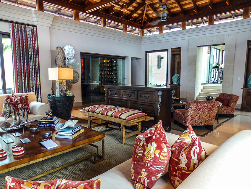 design and décor at Villa Manzu interior