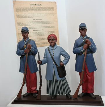 Harriet Tubman and Civil War allies in statuary replica Photo by Victor Block